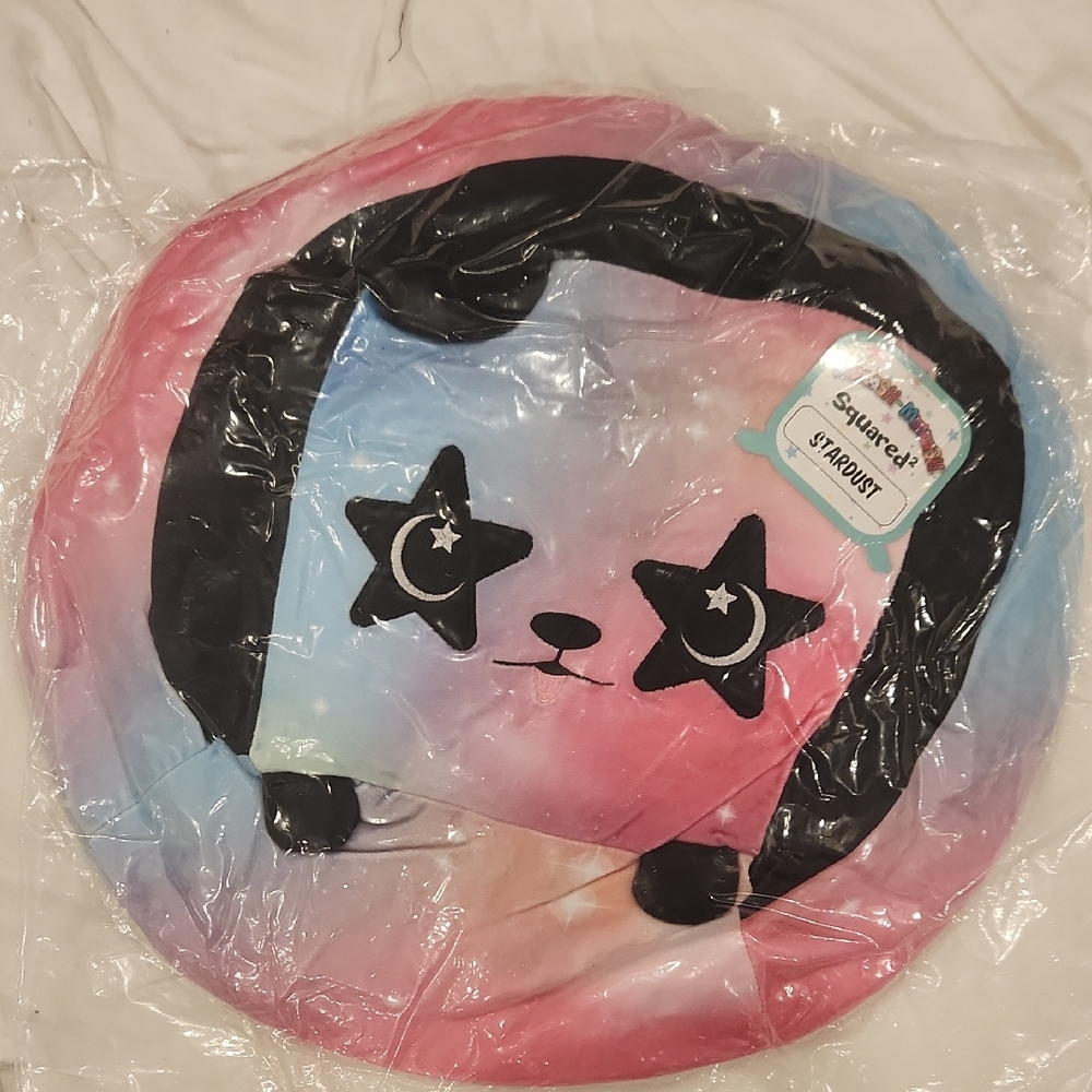 Moosh-Moosh Starry-eyed "Stardust" Panda Pillow with Pink and Blue